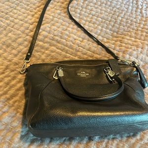 Black Coach Bag plus wallet and accessory pouch